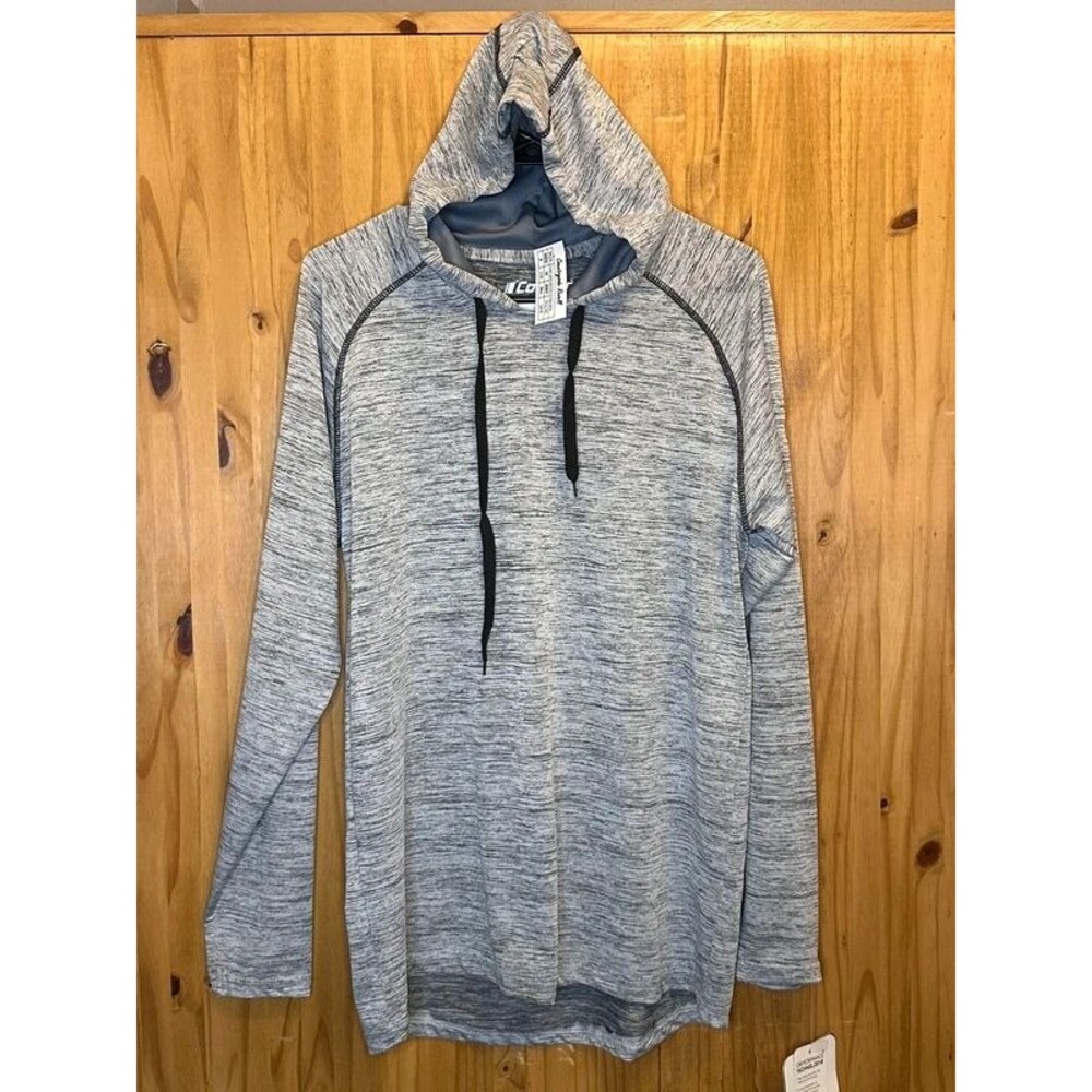 Heathered grey dri-fit hoodie (Men’s medium)